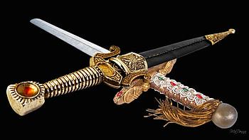 Blades 4, jewel, dagger, antique, knife, sharp, cut, vintage, blade HD wallpaper