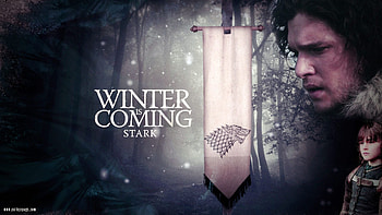 Bran Stark and Jon Snow, House Stark HD wallpaper