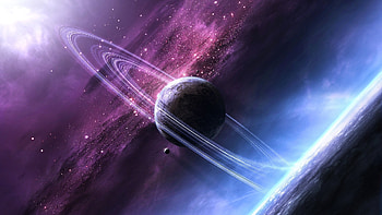 Universe, Stars, Shining, Planet HD wallpaper