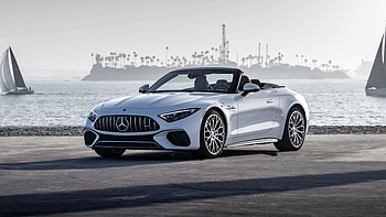 2022 Mercedes AMG SL 55 4matic 2 Cars HD wallpaper