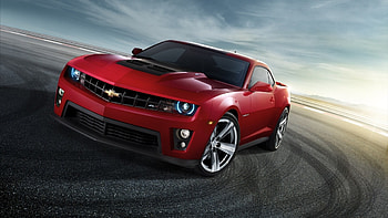 chevrolet, camaro, red, front view, drift HD wallpaper