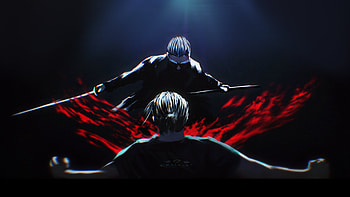 Takamura Vs Sakamoto, anime, artwork, art, digital-art, artist HD wallpaper