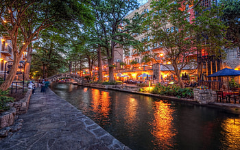San Antonio, Texas, Travels, River at dusk HD wallpaper
