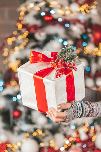 Holidays, New Year, Christmas, Box, Present, Gift HD phone wallpaper