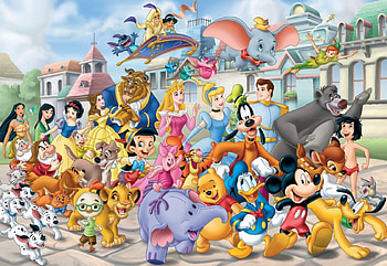 THE WORLD OF DISNEY, COLOR, DISNEY, CARTOON, LOVELY HD wallpaper