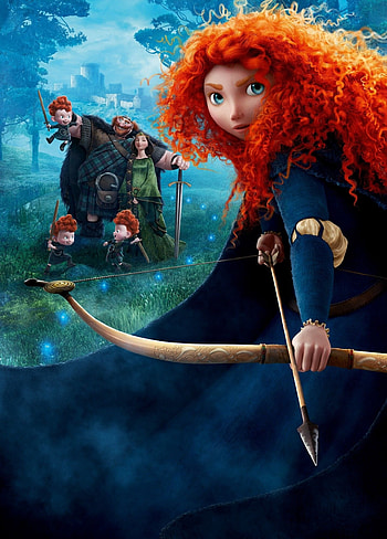 Queen Elinor and King Fergus, Princess Merida (Brave) HD phone wallpaper
