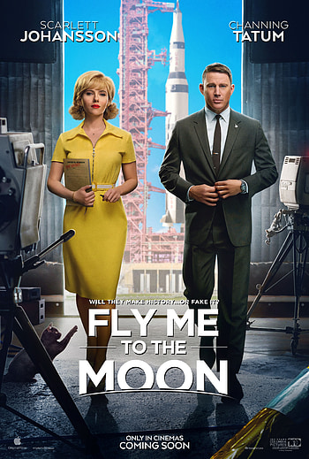 Fly Me to the Moon 2024 Movie, movie, Scarlett Johansson HD phone wallpaper