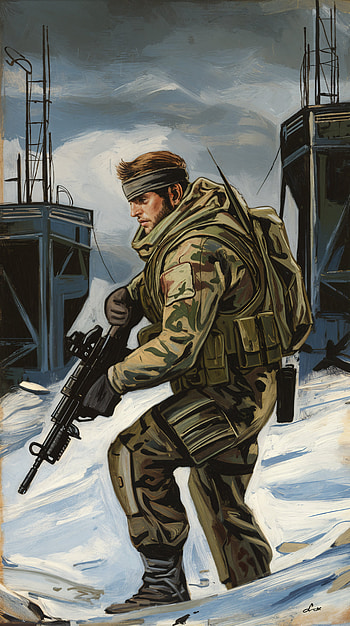 Metal Gear Solid: Epic for Gamers, soldier, military, weapon HD phone wallpaper
