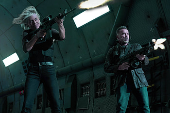 Terminator: Dark Fate, Arnold Schwarzenegger and Linda Hamilton, Dynamic duo, Memorable characters HD wallpaper