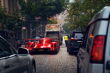 Sports Car On Public Road , cars, behance HD wallpaper