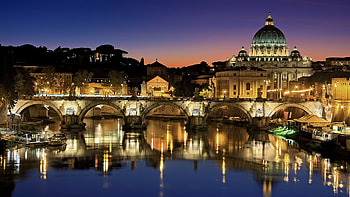 Vatican City, Sunset, Golden Hour, Awe-inspiring HD wallpaper