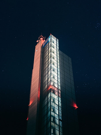 Night, Architecture, Skyscraper, Building, Dark HD phone wallpaper