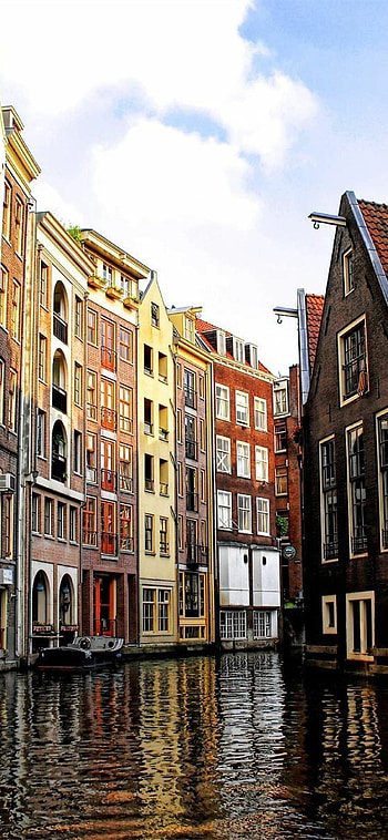 Amsterdam Canal, Netherlands HD phone wallpaper