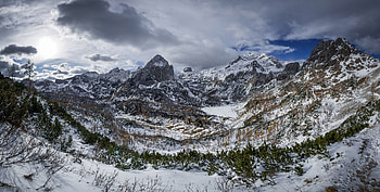 Nature, Mountains, Vertex, Tops, Snow Covered, Snowbound HD wallpaper