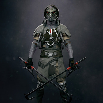 Kabal, ArtStation, 3D model, Mortal Kombat MK11 HD phone wallpaper
