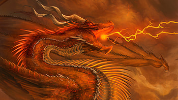 Dragon Monster Storm , dragon, artist, artwork, digital-art HD wallpaper