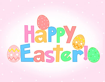 Happy Easter, circles, Easter eggs, Easter, Spring, eggs, heart, dots HD wallpaper