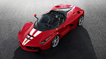 Red convertible, Ferrari Laferrari Aperta, supercar HD wallpaper