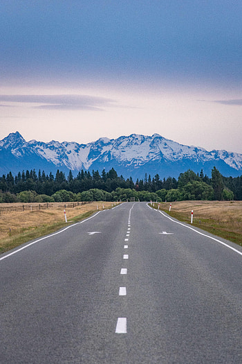 Nature, Mountains, Snow, Rocks, Road, Dahl, Distance HD phone wallpaper