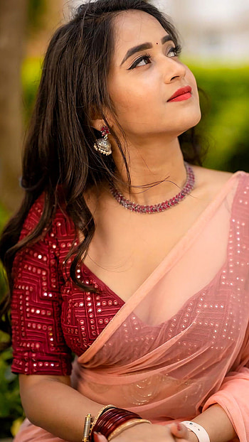 Sunaina, telugu actress, , saree beauty HD phone wallpaper