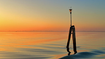 LAGUNA VENETA, graphy, Venice, dawn, water, Italy HD wallpaper