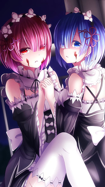 Ram (Re:ZERO), Rem (Re:ZERO), Anime, Re:Zero - Starting Life in Another World HD phone wallpaper