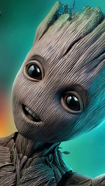 Baby Groot, Guardians of the Galaxy HD phone wallpaper