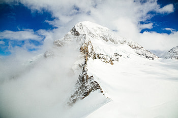 Nature, Mountains, Clouds, Snow, Vertex, Top, Mountain Landscape HD wallpaper