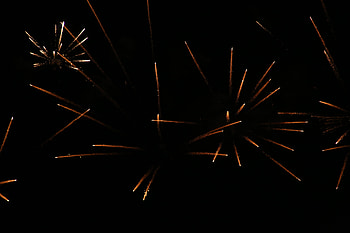 Night, Salute, Sparks HD wallpaper