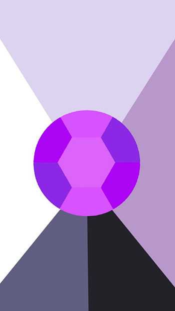 SU Minimal: Amethyst, minimalist, TV Show, Steven Universe HD phone wallpaper