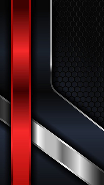 tech gamer black red, amoled, samsung, material, modern, neon, design, layers, abstract, lines, tint HD phone wallpaper