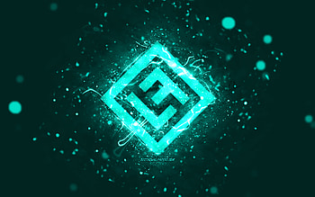 Lost Frequencies turquoise logo, , Belgian DJs, turquoise neon lights, creative, turquoise abstract background, Felix De Laet, Lost Frequencies logo, music stars, Lost Frequencies HD wallpaper