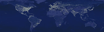 Night Earth, Global Map HD wallpaper