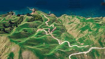 D Urville Island New Zealand, d-urville-island, new-zealand, mountains, grass, sea, nature HD wallpaper
