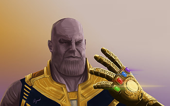 Thanos With Gauntlet Artwork, thanos, avengers-infinity-war, movies, 2018-movies, artwork, artist, artstation HD wallpaper