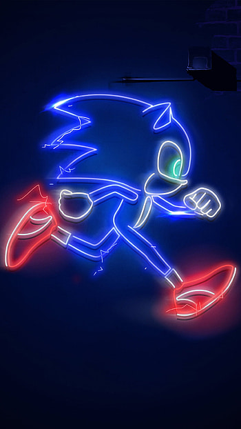 Sonic the Hedgehog, Glow in the Dark HD phone wallpaper