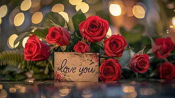 A bouquet of red roses representing love, red rose, flower, love, romance, Valentine's Day HD wallpaper
