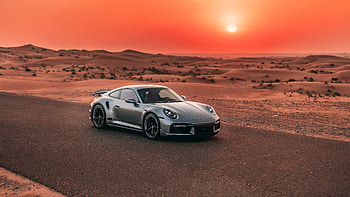 Porsche 911 Turbo In Sand Desert, porsche, porsche-911, cars HD wallpaper