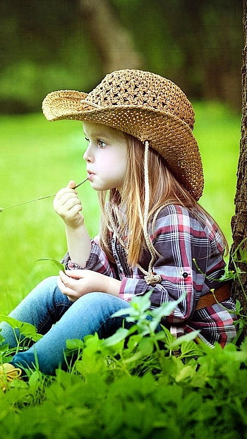 Cute For Girls, Cute Girl, Hat HD phone wallpaper