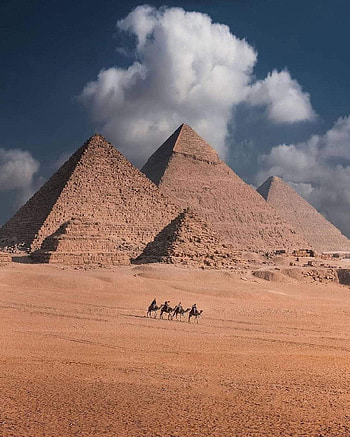 Egyptian Pyramids, cloud, sky HD phone wallpaper