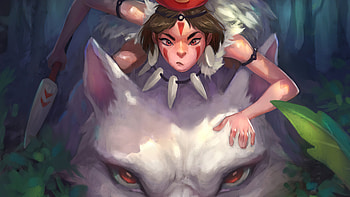 Princess Mononoke, Fanart , anime HD wallpaper