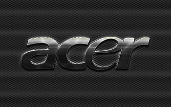 Acer steel logo, Metal mesh background, Acer logo, Acer HD wallpaper
