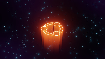Neon Glow Ubuntu Logo, technology, Ubuntu HD wallpaper