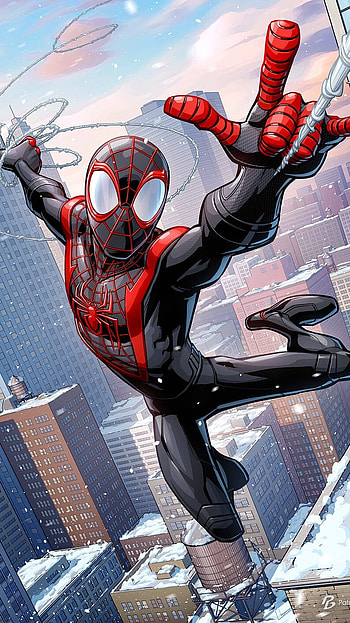 Spiderman, Black Spidy HD phone wallpaper