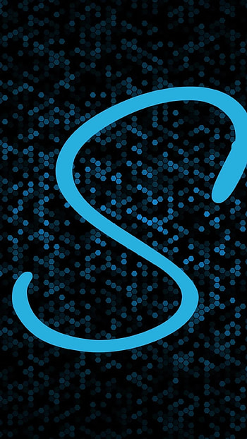 S Name Letter, Blue Letter HD phone wallpaper