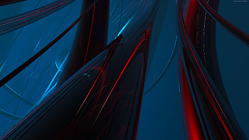 U Abstract red + blue, Abstract green + purple . HD wallpaper