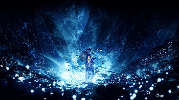 anime girl, outdoor, night, original HD wallpaper