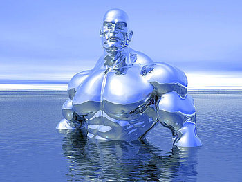 Ice Man of Muscle, muscle, art, man, impact, cool, ice HD wallpaper