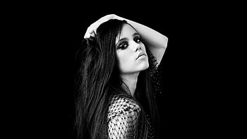 Jenna Ortega Oled , jenna-ortega, celebrities, girls, model, dark, black, oled, monochrome, black-and-white HD wallpaper