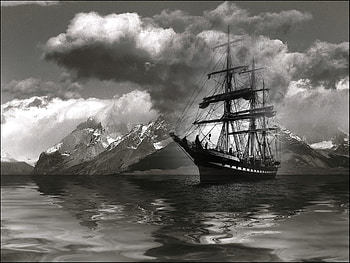 Bajy's B&W Sail, sea, boat, sail, sky, cloud HD wallpaper